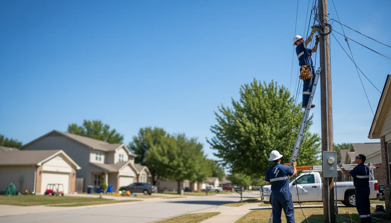 Residential electrician providing installation services in Sheldon, MO